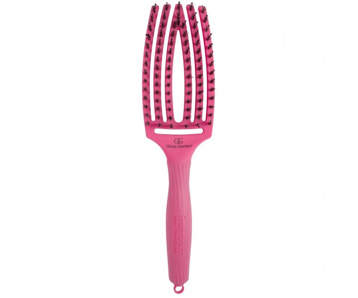 Kartáč Olivia Garden Fingerbrush Combo Medium - růžový