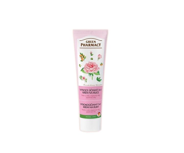 Krém na ruce 3v1 s vůní růže Green Pharmacy - 100 ml  (bonus)