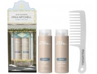 Drkov sada pro hydrataci a regeneraci vlas Paul Mitchell The Classic Trio + heben zdarma