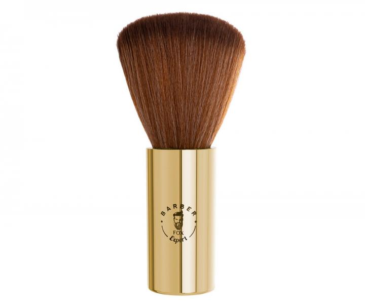 Profesionální oprašovací štětka Fox Barber Expert Fade Brush Gold - zlatá