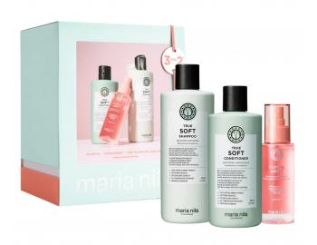 Dárková sada pro hydrataci suchých vlasů s arganovým olejem Maria Nila True Soft Holiday Box