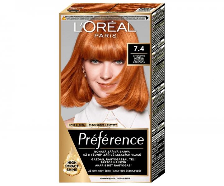 Permanentn� barva Lor�al Pr�f�rence 7.4 intenzivn� m�d�n�