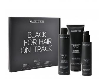 Drkov sada pro regeneraci pokozench vlas Selective Professional OnCare Black Kit