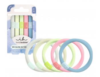 Gumi�ky do vlas� sv�t�ci ve tm� Invisibobble Hair Tie Glow in the Dark - 5 ks