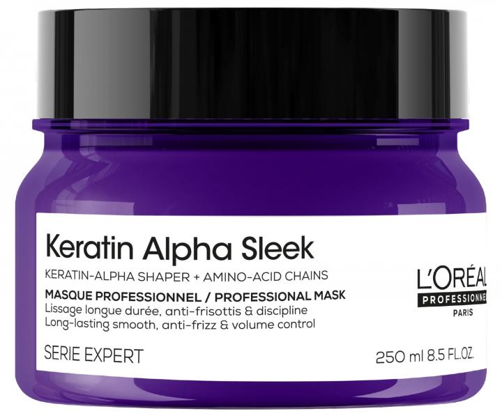 Maska pro uhlazen� krepat�ch vlas� Lor�al Professionnel Serie Expert Keratin Alpha Sleek - 250 ml