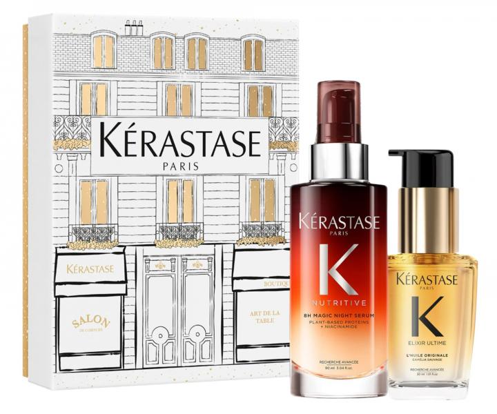 Drkov sada nonho sra a vlasovho oleje pro such vlasy Krastase Iconics