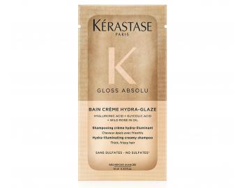 Hydrata�n� a rozjas�uj�c� �ampon pro pevn� a krepat� vlasy K�rastase Gloss Absolu Bain Cr�me Hydra-Glaze - 10 ml (bonus)