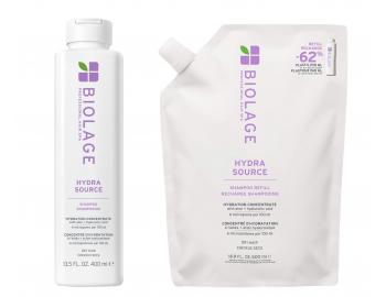 Hydrata�n� �ampon pro such� vlasy Biolage Hydra Source Shampoo 400 ml + n�hradn� n�pl� 500 ml