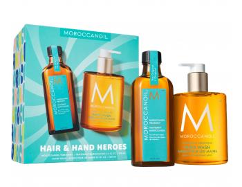 D�rkov� sada olejov� p��e Moroccanoil Treatment Hair & Hand Heroes + tekut� m�dlo na ruce Moroccanoil zdarma