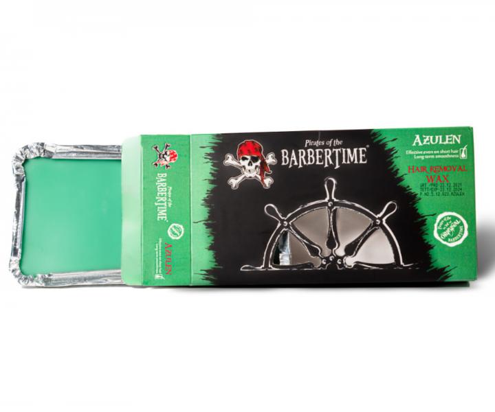 Depilační vosk Pirates of the Barbertime Hard Removal Wax Azulen - zelený, 500 g