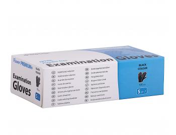 Jednorzov nitrilov rukavice Batist Flower Premium+ S - 100 ks, ern