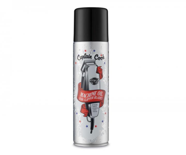Mazací olej ve spreji pro strojky a nůžky Captain Cook Machine Oil For Clipper Blades - 500 ml