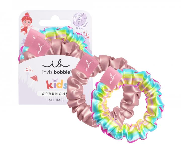 Dětské ozdobné spirálové gumičky Invisibobble Sprunchie Kids Too Good To Be Blue - 2 ks
