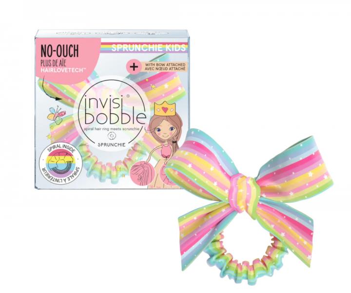 Dětská ozdobná spirálová gumička s mašlí Invisibobble Sprunchie Kids