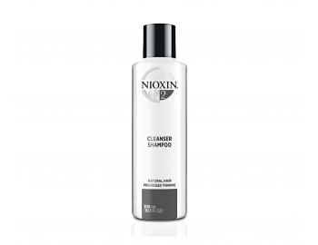 Šampon pro silně řídnoucí přírodní vlasy Nioxin System 2 Cleanser Shampoo - 300 ml