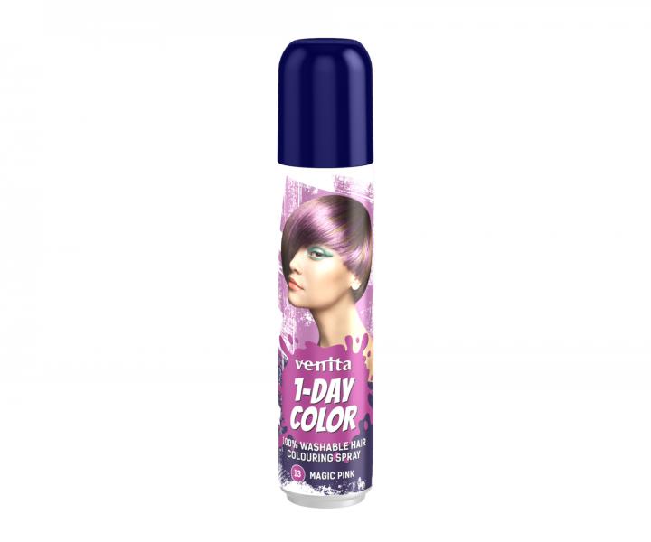 Barevn sprej na vlasy Venita 1-Day Color Magic Pink - 50 ml, kouzeln rov