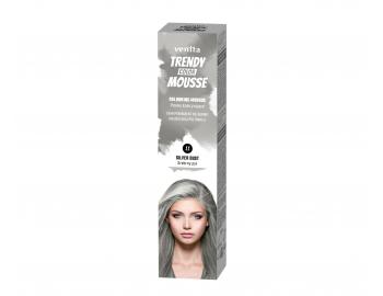 Barevn pnov tuidlo Venita Trendy Color Mousse - 75 ml - Silver Dust (edo stbrn)