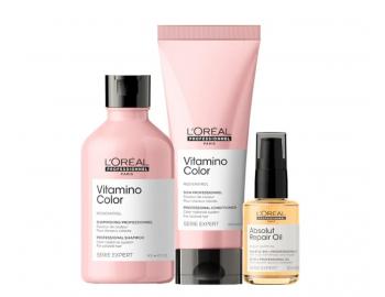 Sada pro barvené vlasy Loréal Professionnel Serie Expert Vitamino Color + olejová péče 30 ml zdarma
