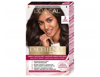 Permanentn� barva Lor�al Excellence Creme - 2 �ernohn�d�