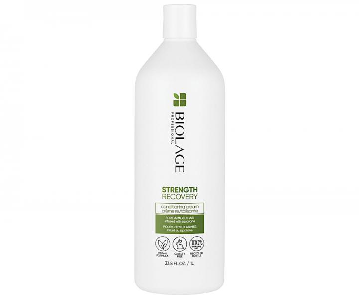 Kondicionér pro poškozené vlasy Biolage Strength Recovery Conditioning Cream - 1000 ml