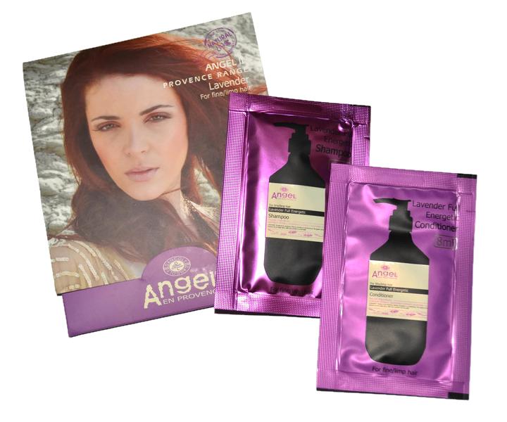 Sada kosmetiky pro vechny typy vlas Angel 2x8 ml - levandule (bonus)