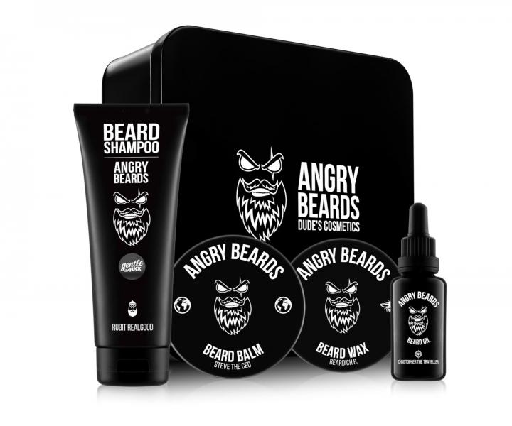 Pánská dárková sada pro úpravu vousů Angry Beards Big Traveller - expirace