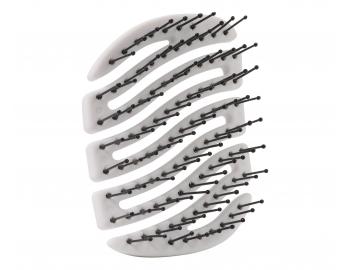 Kart�� na vlasy s nylonov�mi �t�tinami Sister Young Mila Pocket Hair Brush - b�l�