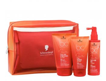 Cestovn� sada pro vlasy nam�han� sluncem Schwarzkopf Professional BC Bonacure Sun Protect + 2 kosmetick� ta�ky zdarma