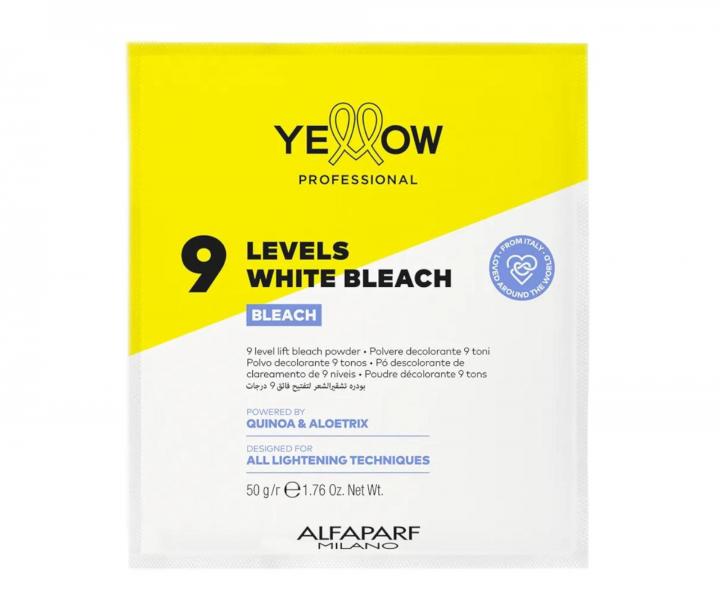 Zesv�tluj�c� pudr Yellow Professional 9 Levels White Bleach - 50 g