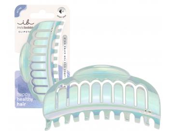 Velk� sk�ipec do vlas� na sport Invisibobble Clipstar L Flexibobble - perle�ov� modr�