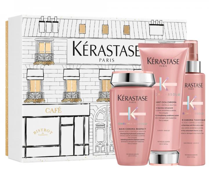 Drkov sada pro poslen a hydrataci barvench vlas Krastase Chroma Absolu