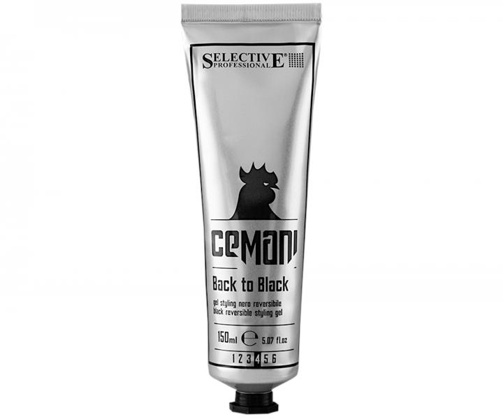 Černý barvicí gel na vlasy se silnou fixací Selective Professional Cemani Back to Black - 150 ml