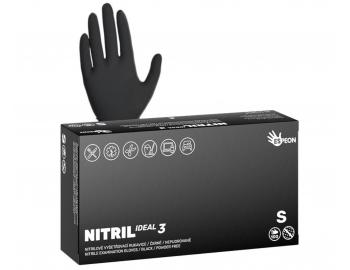 Silnj nitrilov rukavice Espeon Nitril Ideal 3 - 100 ks, ern, velikost S