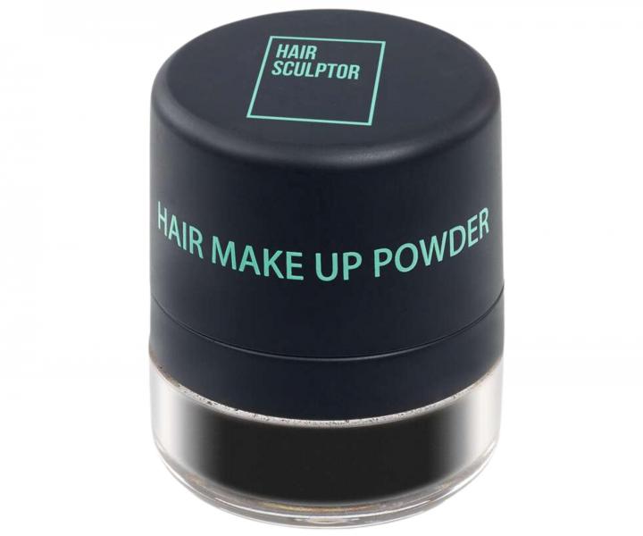 Pudr pro zakryt� odrost� a �edin Sibel Hair Make-up Powder - �ern�, 3 g