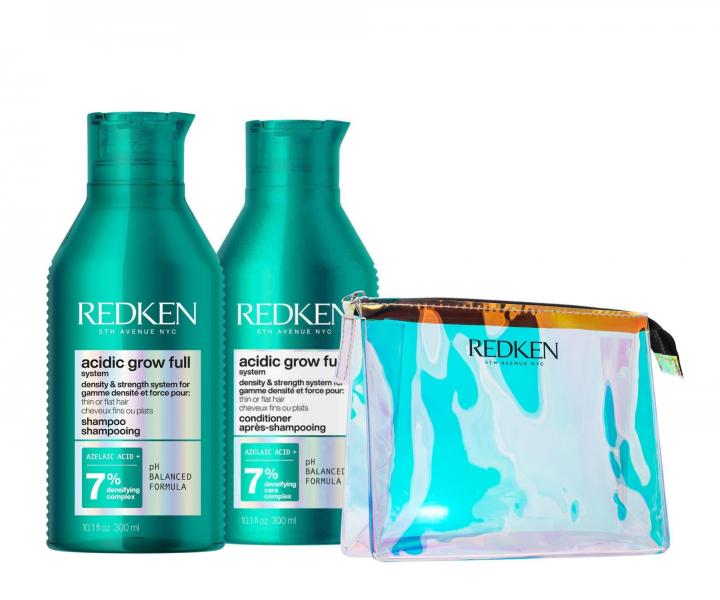 Sada pro hustotu a objem jemn�ch, zplihl�ch a norm�ln�ch vlas� Redken Acidic Grow Full System - �ampon + p��e + ta�ti�ka zdarma