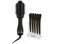 Ov�ln� horkovzdu�n� kart�� na vlasy Hot Tools Black Gold Volumiser + klipsy do vlas� ZDARMA