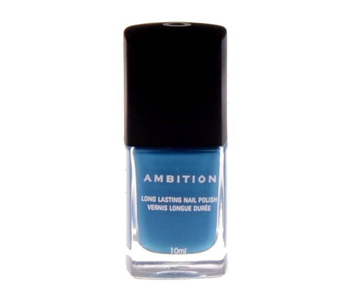 Dlouhotrvajc lak na nehty Ambition Cosmo Blue, modr - 10 ml (bonus)