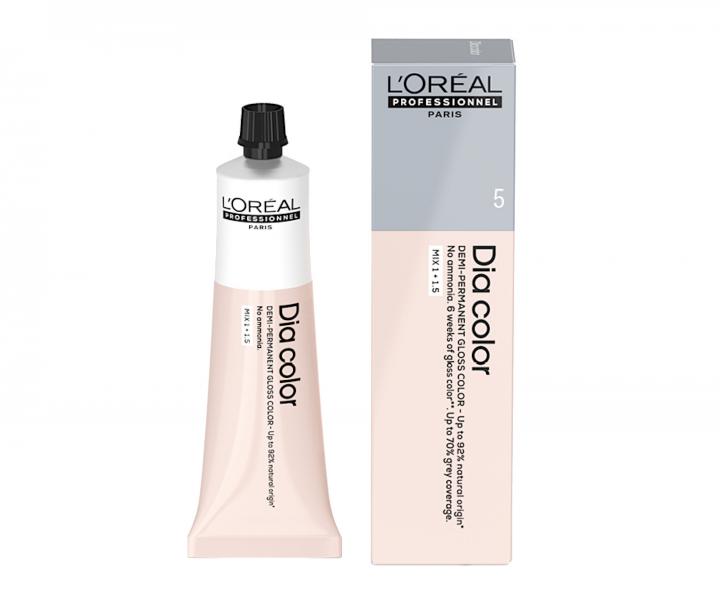 Přeliv na vlasy Loréal Professionnel Dia color 60 ml - 5 světlá hnědá