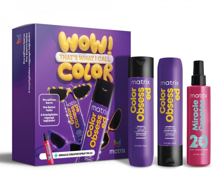 Drkov sada pro zivou barvu a ochranu barvench vlas Matrix Color Obsessed