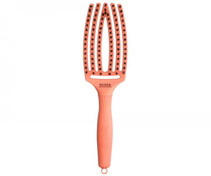 Kartáč Olivia Garden Fingerbrush Combo Medium - korálový
