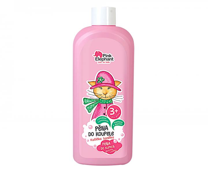 Dětská pěna do koupele Pink Elephant Kočička Sonička - 500 ml