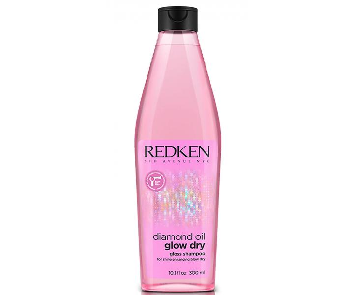 Gelov ampon pro lesk vlas Redken Diamond Oil Glow Dry - 300 ml