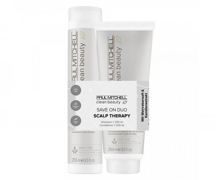 Sada pro citlivou vlasovou pokoku Paul Mitchell Clean Beauty Scalp Therapy Save On Duo