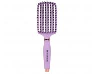 Kart�� na roz�es�v�n� a fouk�n� vlas� s kan��mi a nylonov�mi �t�tinami Sister Young Ovia Hair Brush - fialov�