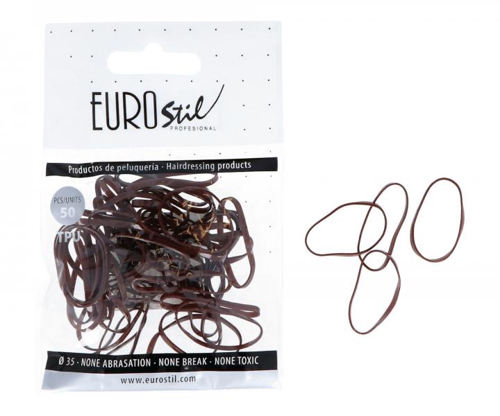Gumiky do vlas Eurostil Profesional TPU Hair Elastics For Hairstyles - hnd, 50 ks