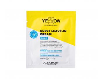 Bezoplachov� kr�m pro vlnit�, kudrnat� a afro vlasy Yellow Professional Curls Curly Leave-In Cream - 5 ml (bonus)