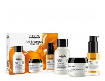 Cestovn� sada pro barven� a po�kozen� vlasy Lor�al Professionnel Serie Expert Metal Detox Mini Trio Kit