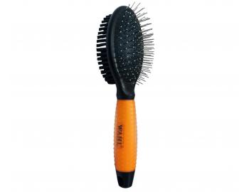 Oboustrann� kart�� pro p��i o zv��ec� srst Wahl Professional Double Sided Brush 58421 - oran�ov�