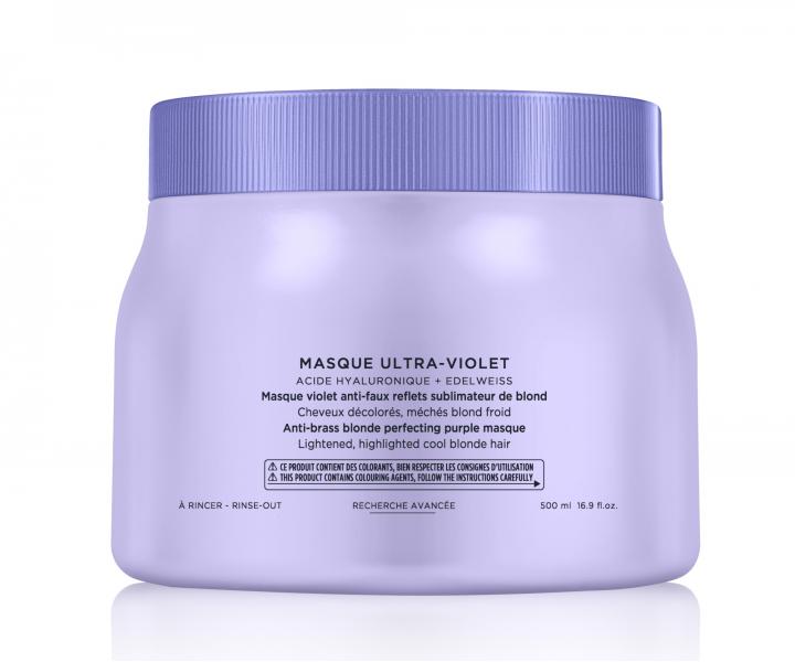 Maska pro neutralizaci žlutého tónu Kérastase Blond Absolu Masque Ultra-Violet - 500 ml