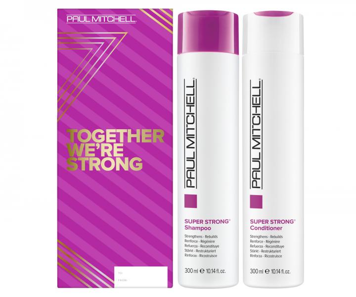 Drkov sada pro poslen vlas Paul Mitchell Super Strong Duo